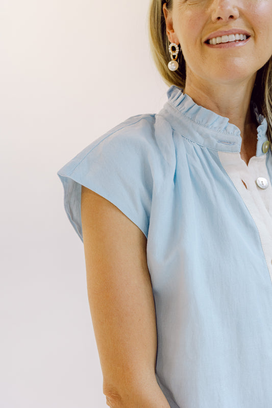 Bennett Dress - Carolina Blue
