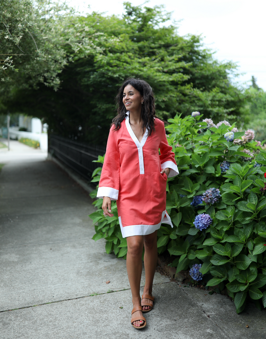 Catherine Tunic Dress - Poppy