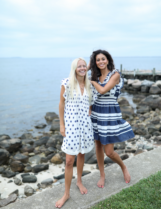 Christopher Dress - Navy Stripe