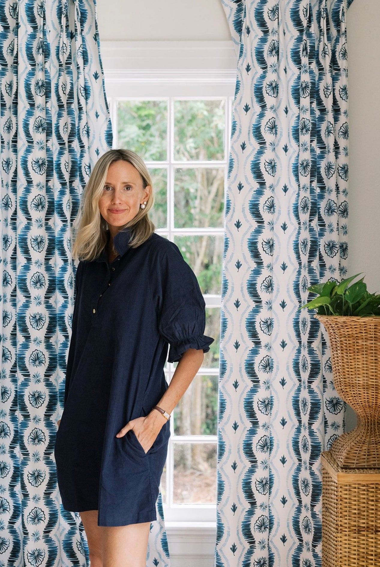 Noel Dress - Navy