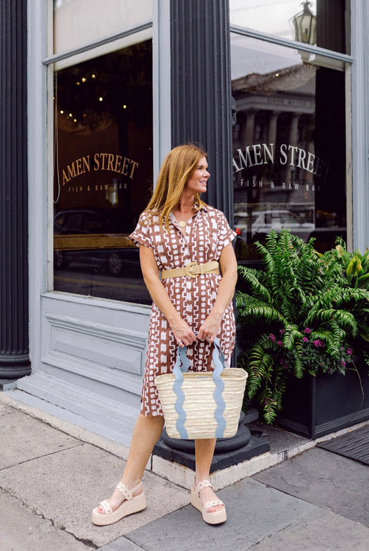 Blue Ridgley Tote by Breck and Grier