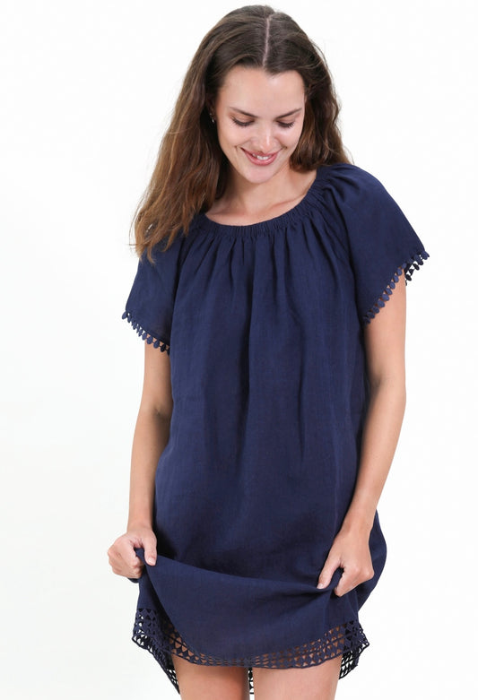 Palm Beach Dress – Navy
