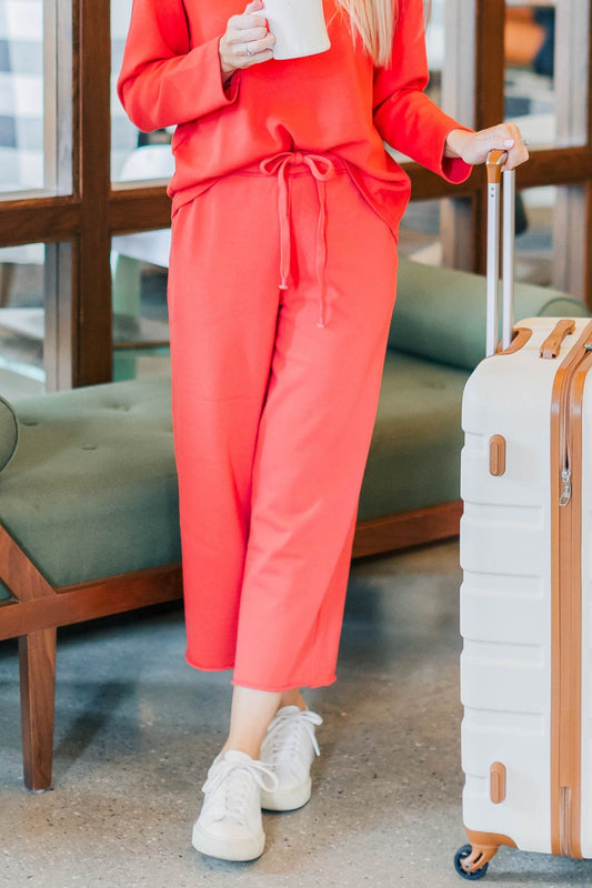 Terry Wide Leg Pant – Poppy