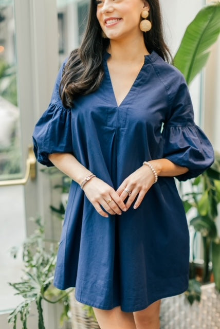 Blakely Dress - Navy