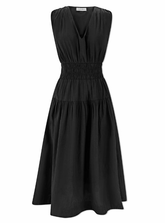 Eva Midi Dress - Black