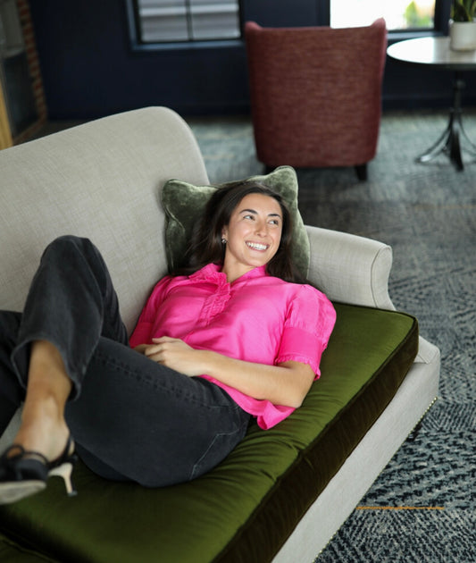 Westport Top - Dupioni Bright Pink