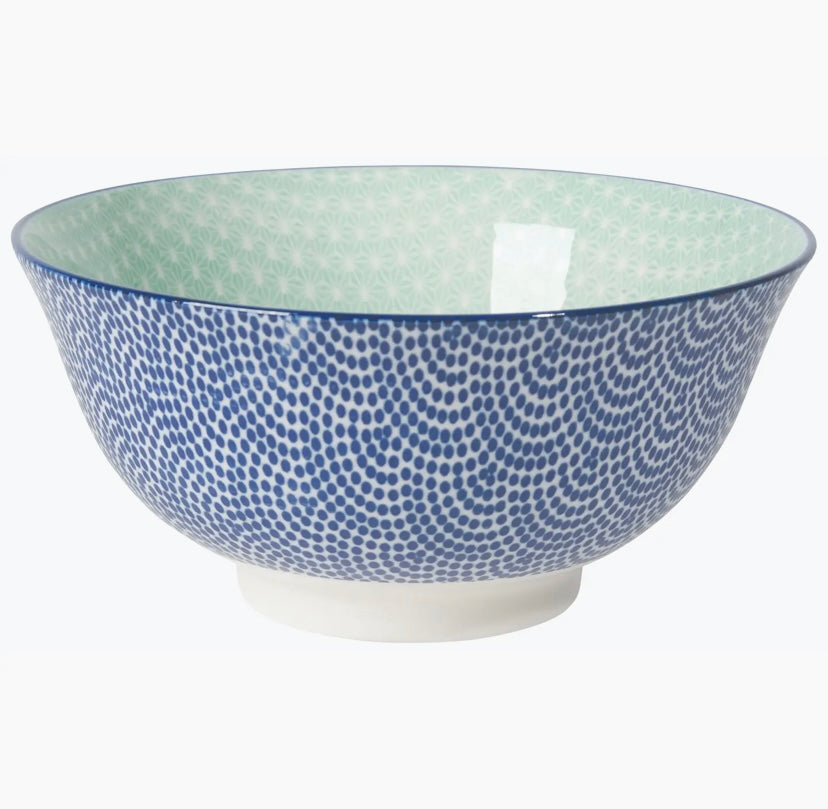 Blue Waves Ceramic Bowl