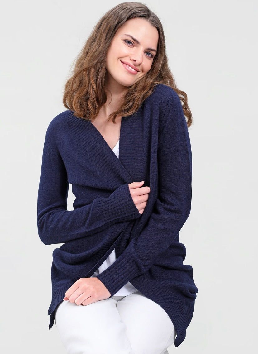 Cashmere Cardigan – Navy