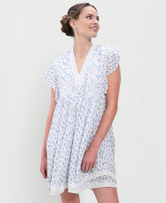 Eden Dress – Cornflower Dot