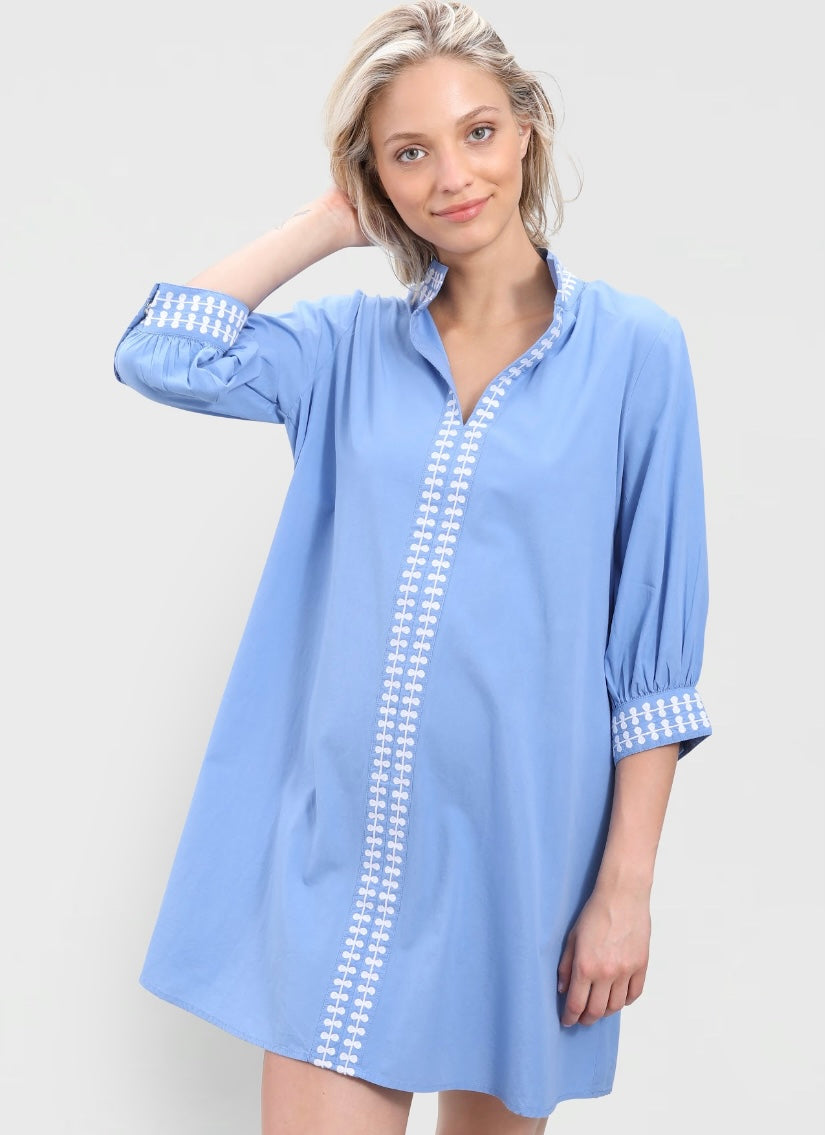 Campbell Dress Cornflower Blue M Campbell Dress Cornflower Blue M