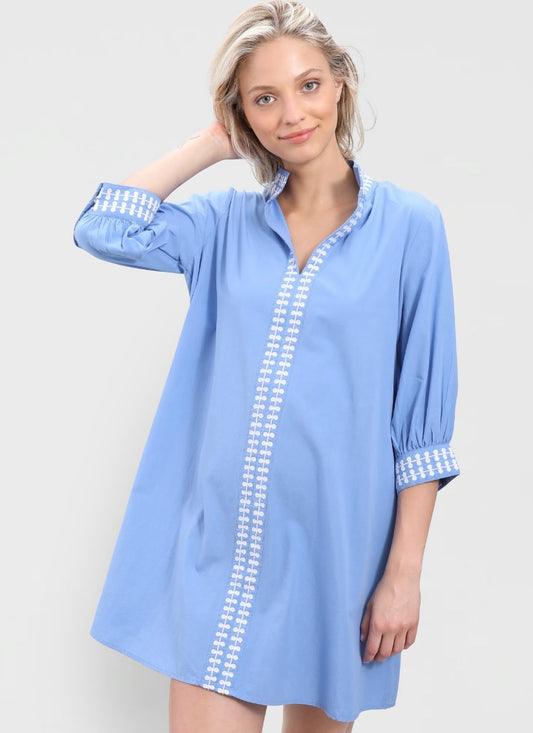 Campbell Dress – Cornflower Blue