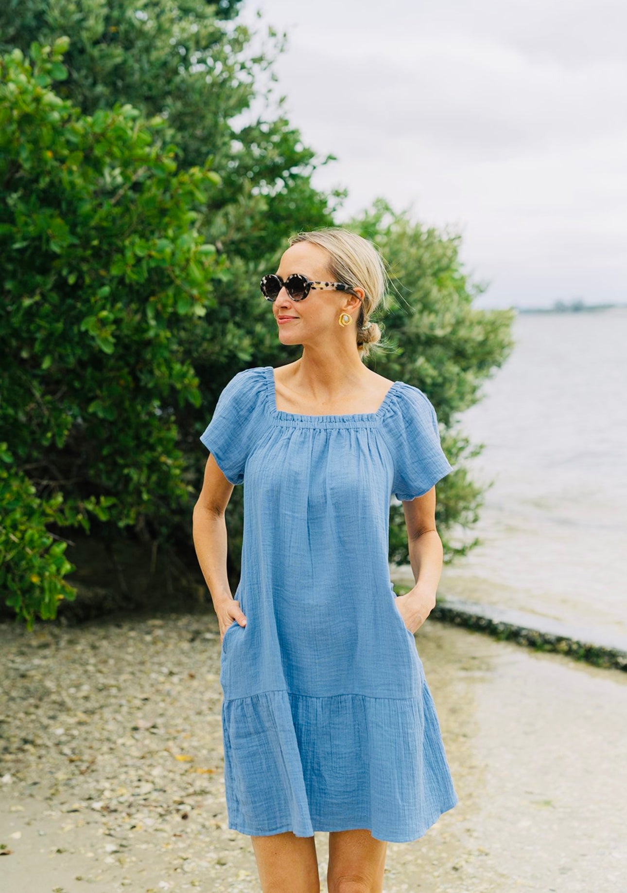 Molly Dress – Cornflower Blue