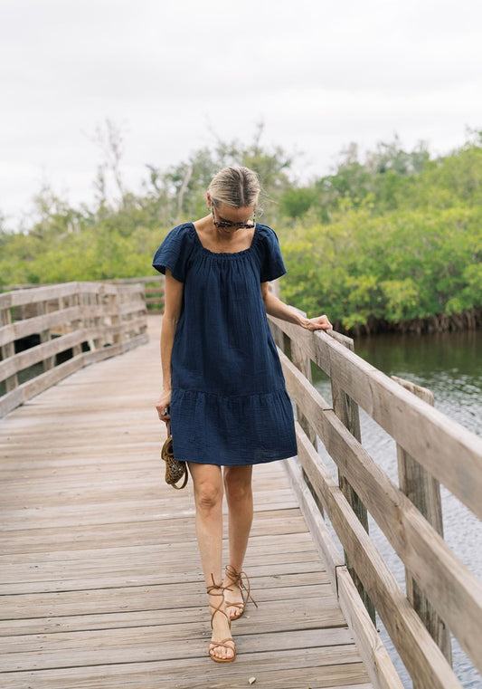 Molly Dress – Navy