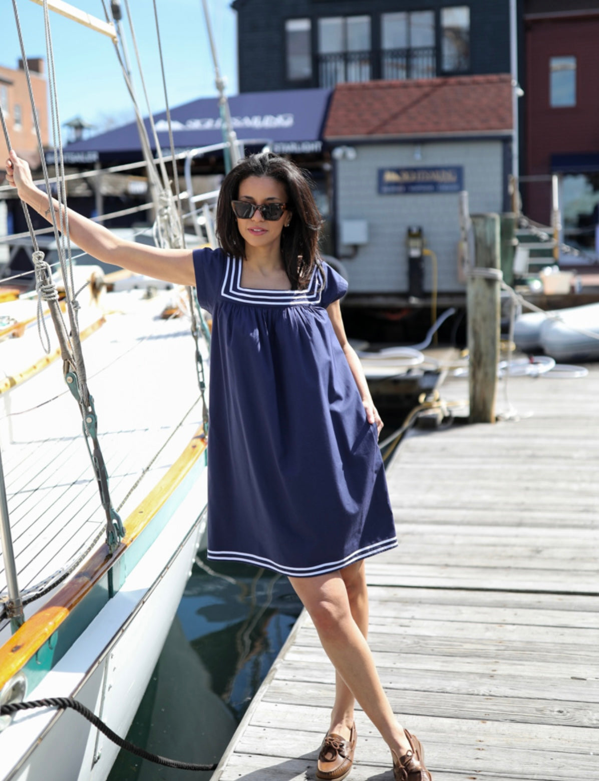 Harbor Dress - Navy