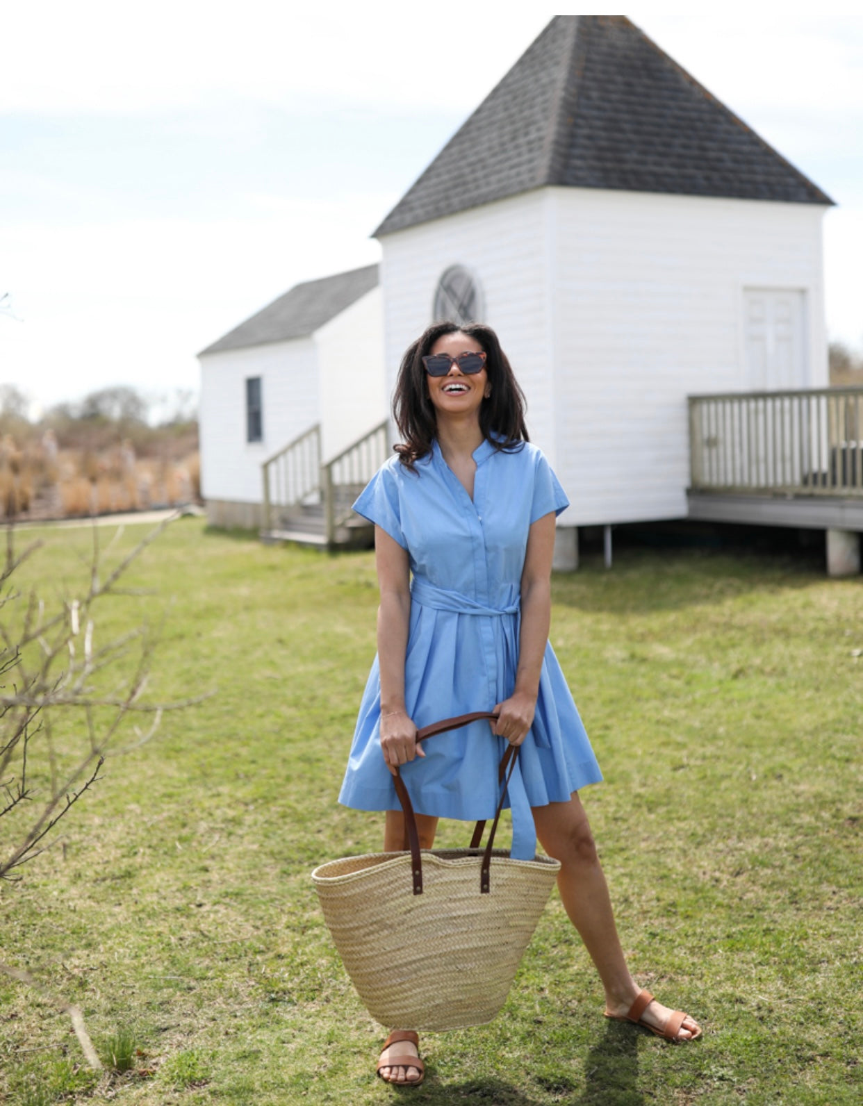 Winnie Dress - Cornflower