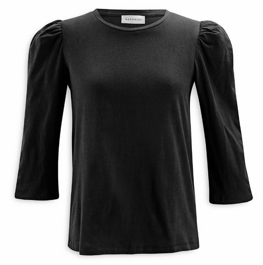 Long Sleeve Puff Sleeve – Black