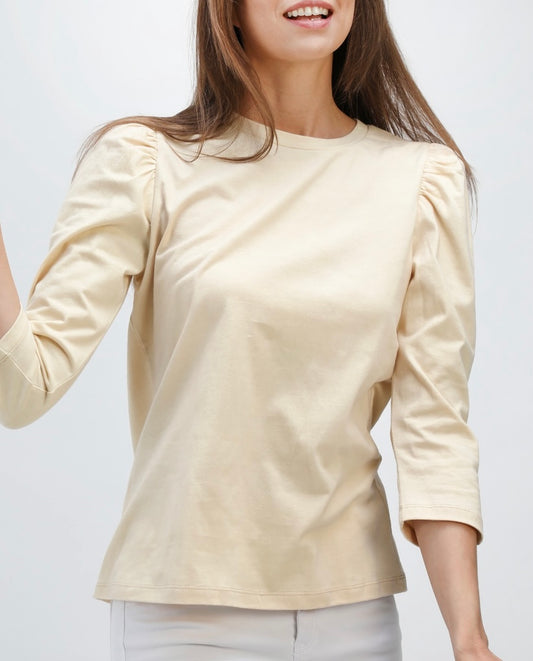 Long Sleeve Puff Sleeve – Ecru