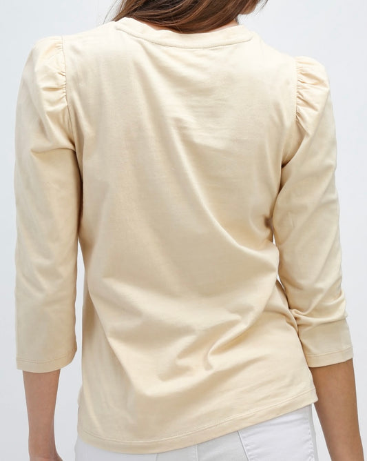 Long Sleeve Puff Sleeve – Ecru