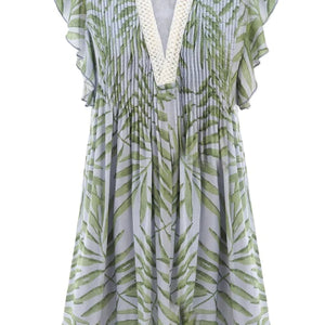 Photo of Eden Dress - Palm Blue/Green. Click to view.