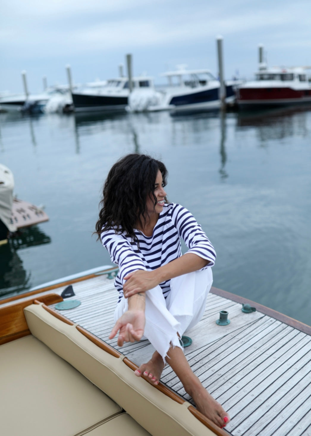 Navy Breton Stripe Shirt by NAVYBLEU