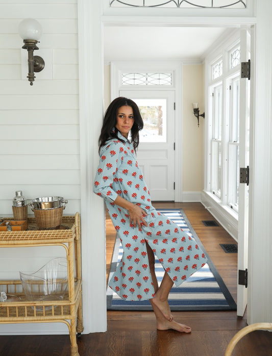 Sara Dress - Poppy Block