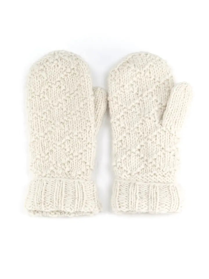 Tiffany Wool Knit Mittens