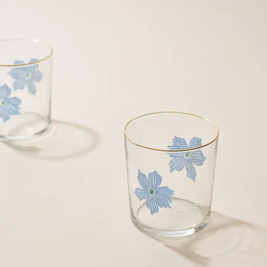 Blue Flower Tumbler