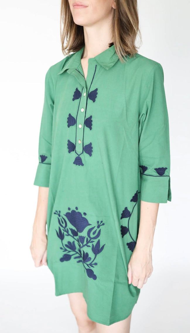 Embroidered 2024 tunic dress