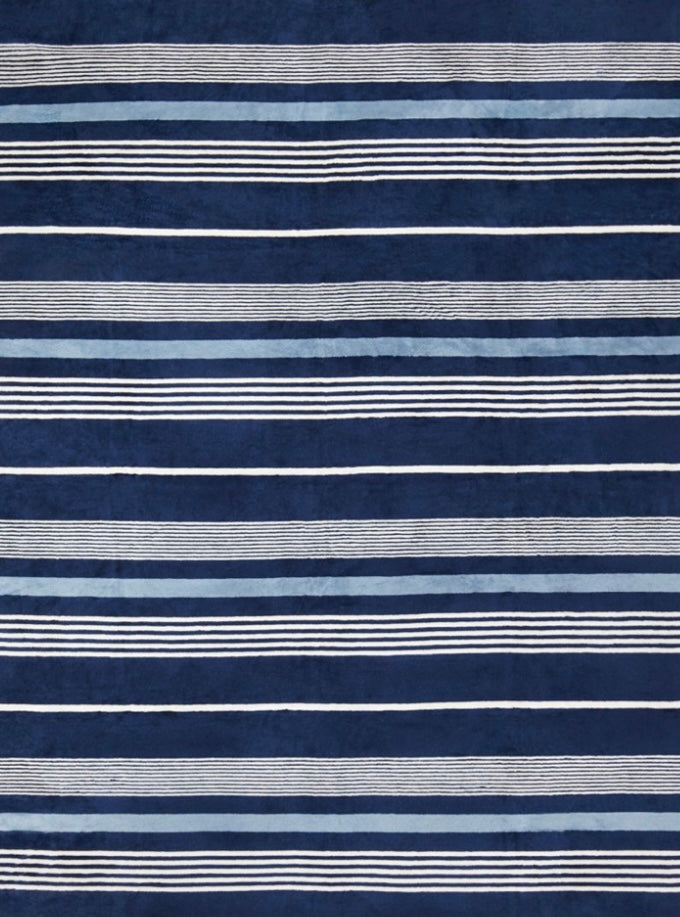 navyBLEU x ChappyWrap Striped Blanket