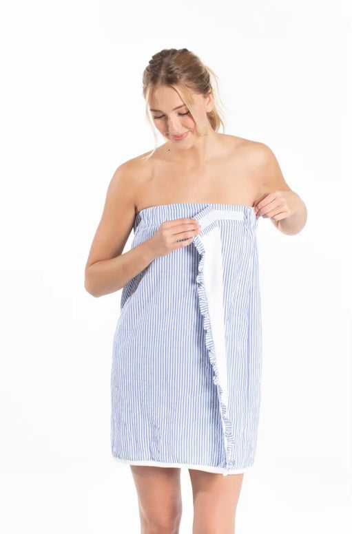 Seersucker Spa Wrap
