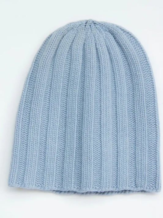 Cashmere Mix Ribbed Beanie