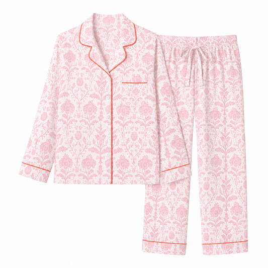 Pink Delia Long Sleeved Pajama Set