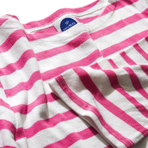 Photo of Pink Breton Stripe Shirt by NAVYBLEU. Click to view.