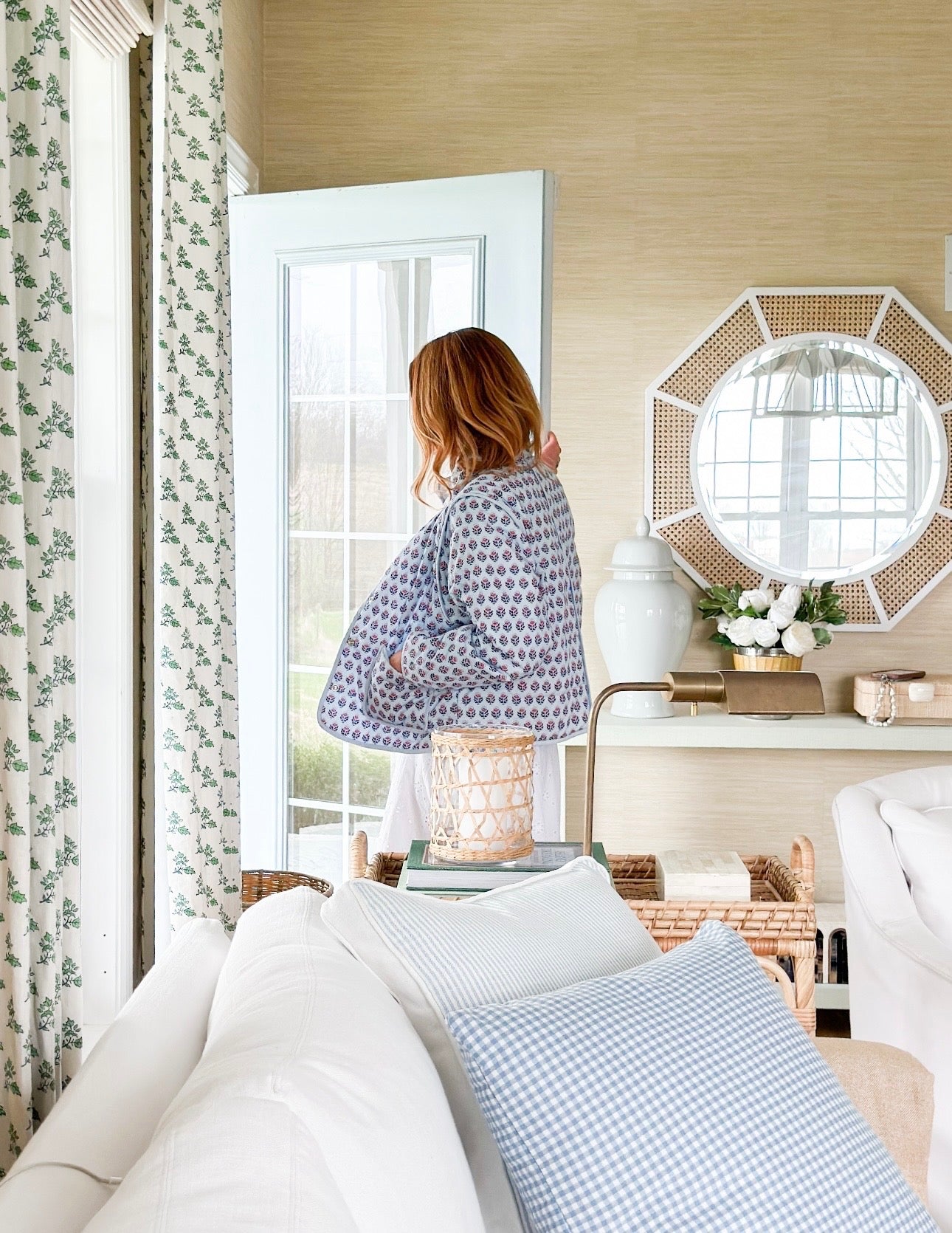 Brookes Block Print Quilted Jacket