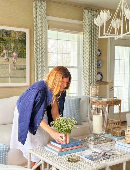 Brookes Navy Quilted Jacket