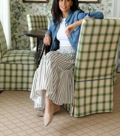Brown Stripe Skirt