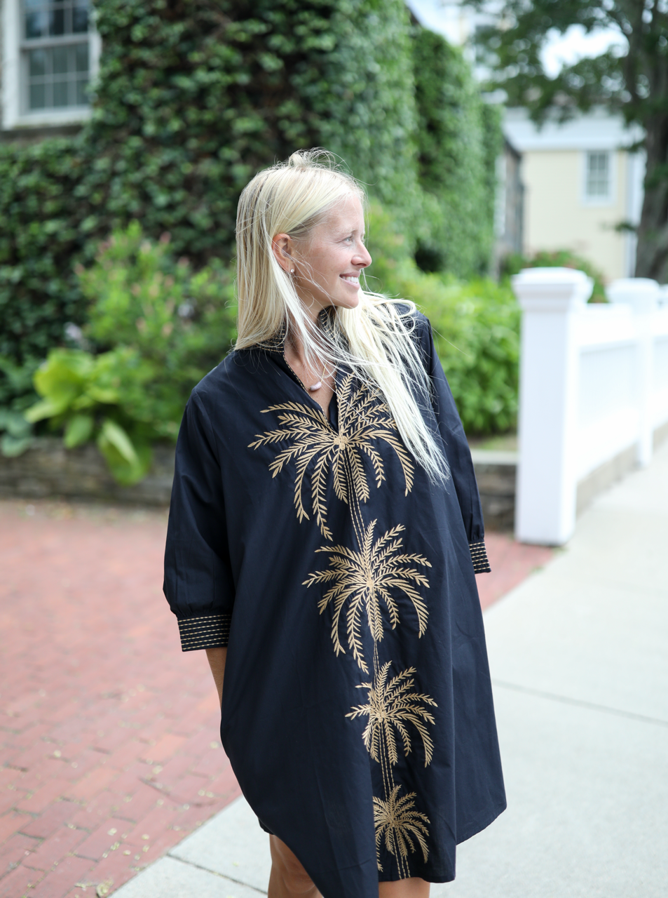 Campbell Dress - Black Palm
