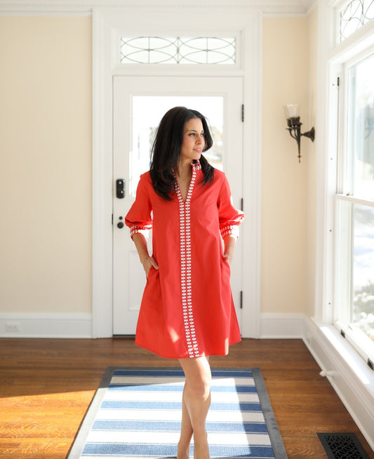 Campbell Dress - Tomato