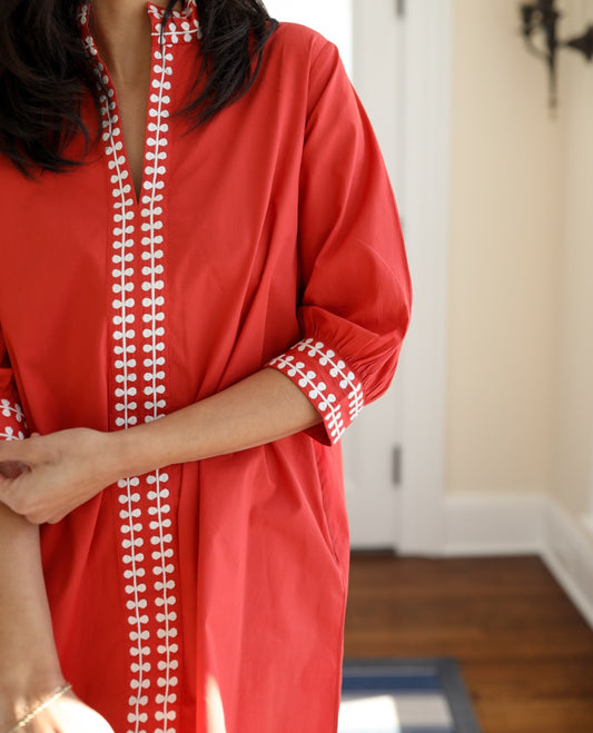 Campbell Dress - Tomato