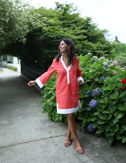 Catherine Tunic Dress - Poppy