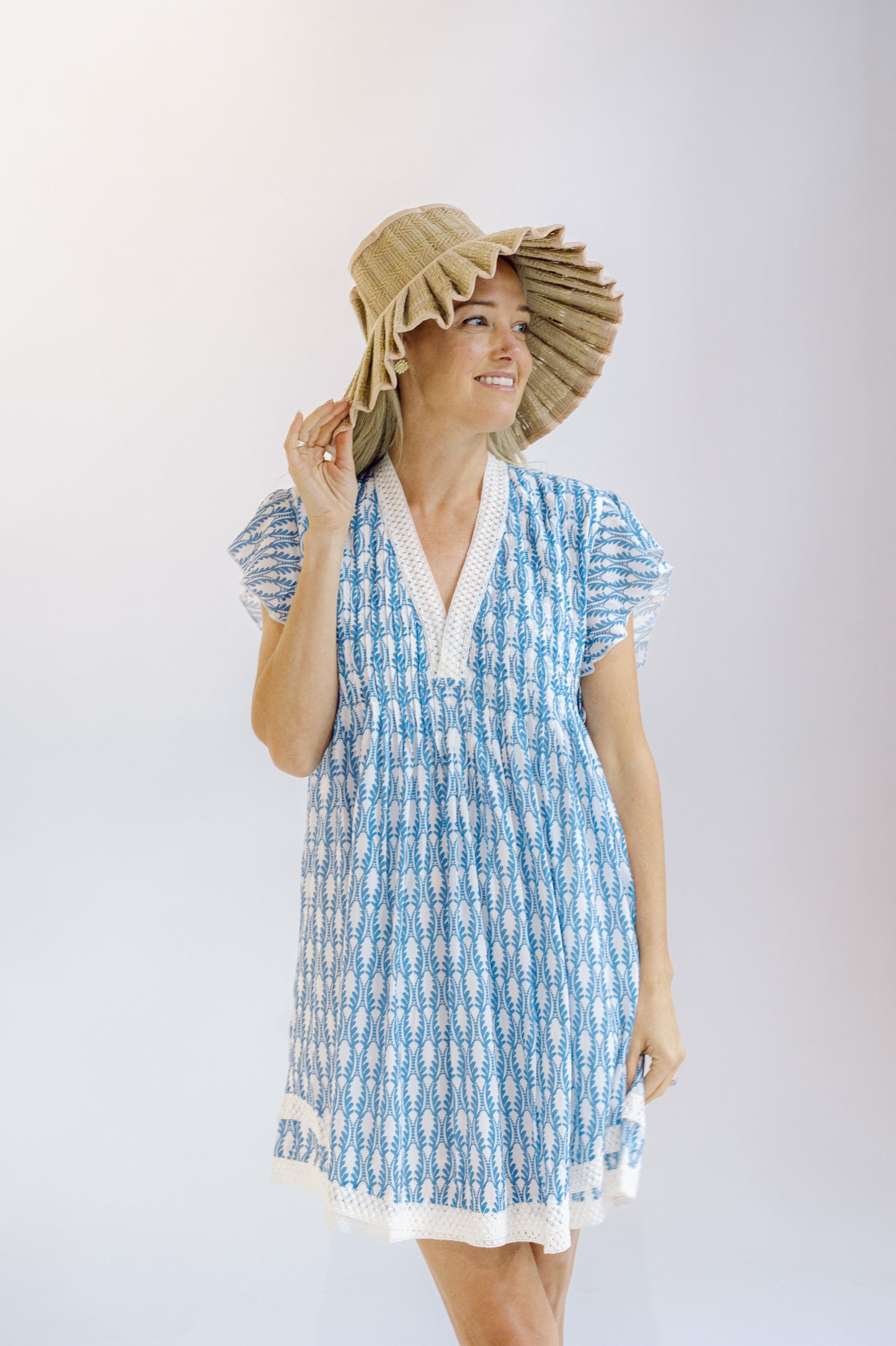Eden Dress - Blue Scale