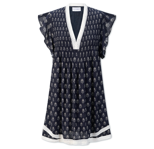 Eden Dress - Black Leaf