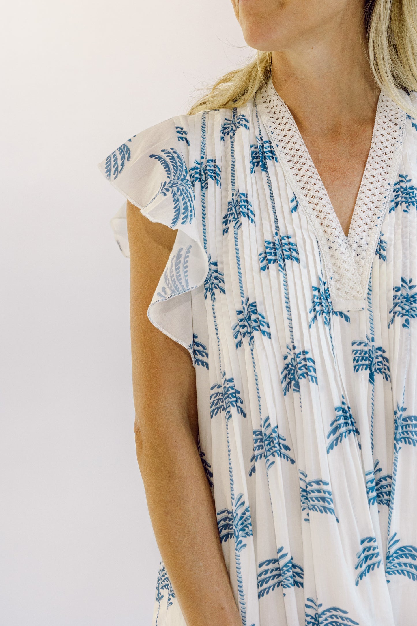 Eden Dress - White Palm