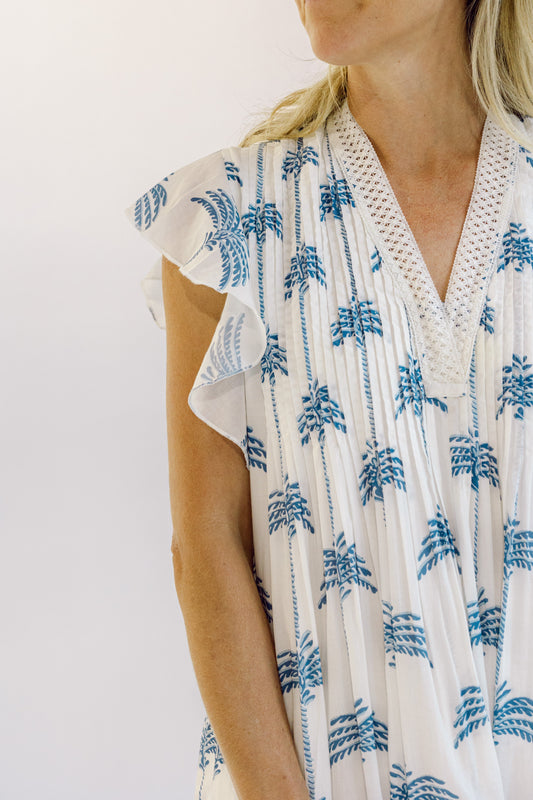 Eden Dress - White Palm