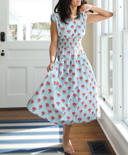 Eva Dress - Poppy Block