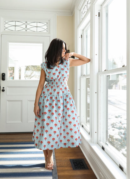 Eva Dress - Poppy Block