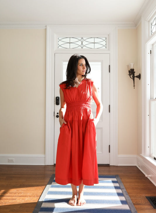 Eva Dress - Tomato