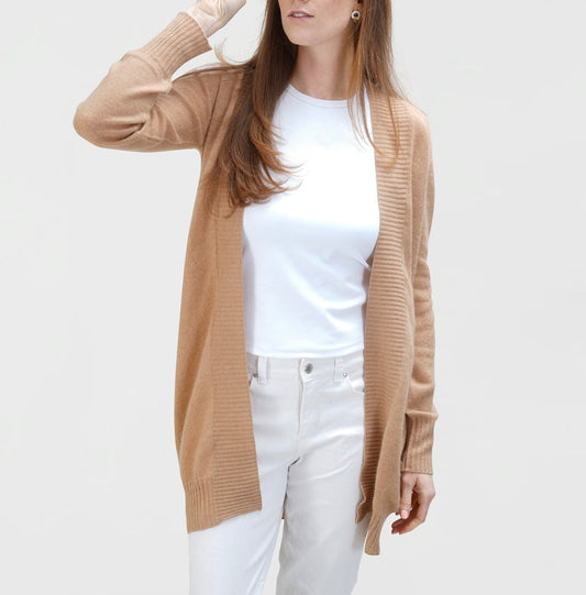 Cashmere Cardigan – Camel