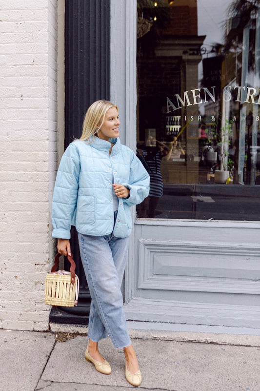 Madeline Jacket in French Blue | Maggie Collection
