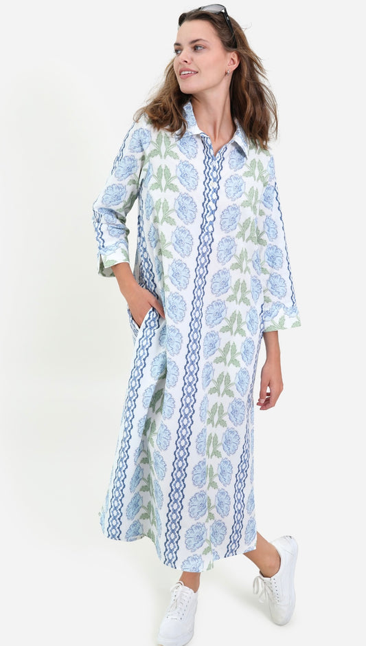 Sara Dress - Blue Bloom